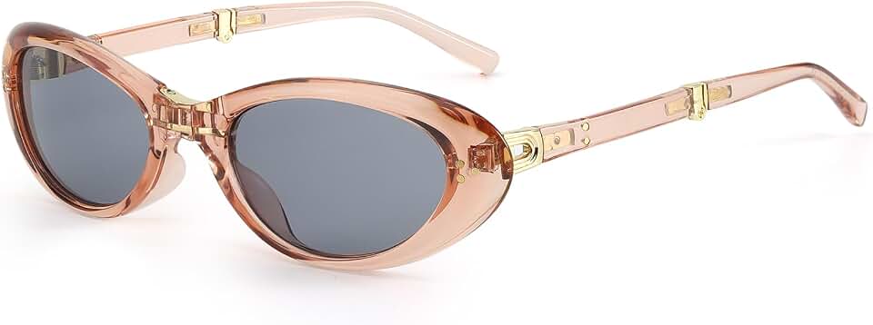DreamCalf Oval Cat Eye Foldable up Sunglasses for Women