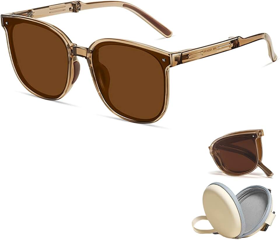 Carry Polarized Mini Folding Sunglasses Women Polarized UV Protection Trendy Designer Sun Glasses