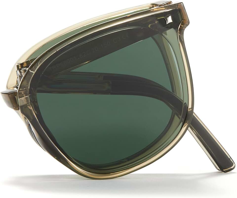 Cyxus Trendy Polarized Folding Cat Eye Sunglasses Women Men Uv400 Protection Anti Glare TR90 Ultralight Foldable ClimatePartner certified