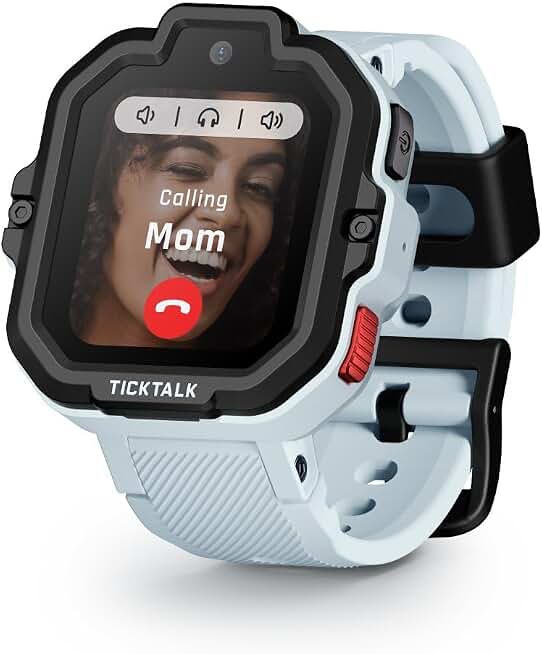 TickTalk5 Kids Smart Watch with GPS Tracker, Calls, Texts &amp; SOS Ages 3-12 | Kids Smartwatch with HD Calling, SMS, GPS Tracking, Parental Controls, Music &amp; Wellness