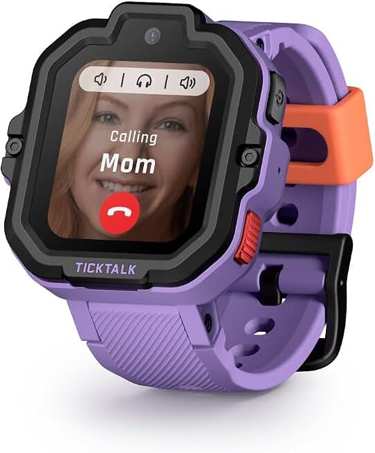 TickTalk5 Kids Smart Watch with GPS Tracker, Calls, Texts &amp; SOS Ages 3-12 | Kids Smartwatch with HD Calling, SMS, GPS Tracking, Parental Controls, Music &amp; Wellness