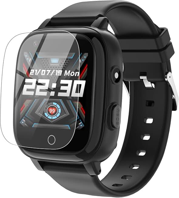 cjc 4G Smart Watch for Kids with GPS Tracker, Globally Applicable, Texting and Calling, Kids Watch for Ages 4-12 - Includes Video Call, Chat, SOS Alerts, App - Fun &amp; Educational Birthday Gift Idea