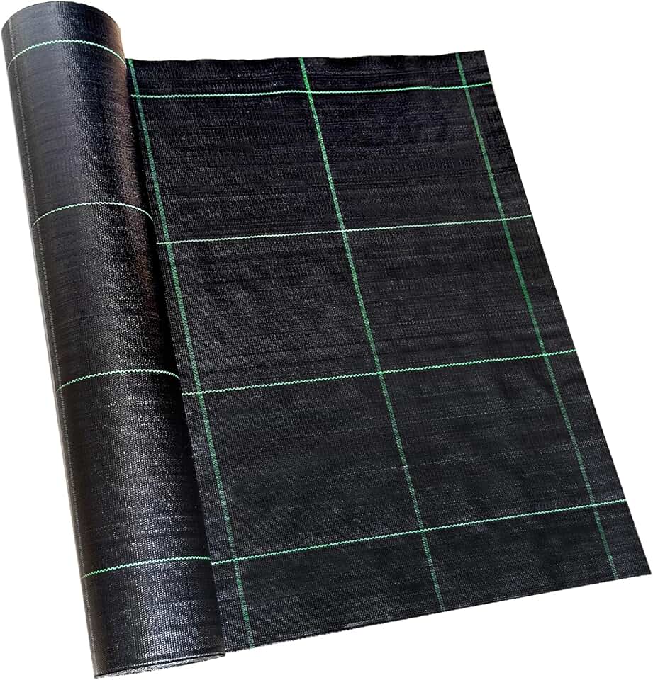 4ft x 300ft Landscape Fabric -Heavy Duty Weed Barrier Fabric for Landscaping, Weed Blocker Cloth,Geotextile Fabric for Garden, Driveway &amp; Ground Cover, Garden Weed Mats,Grid Design