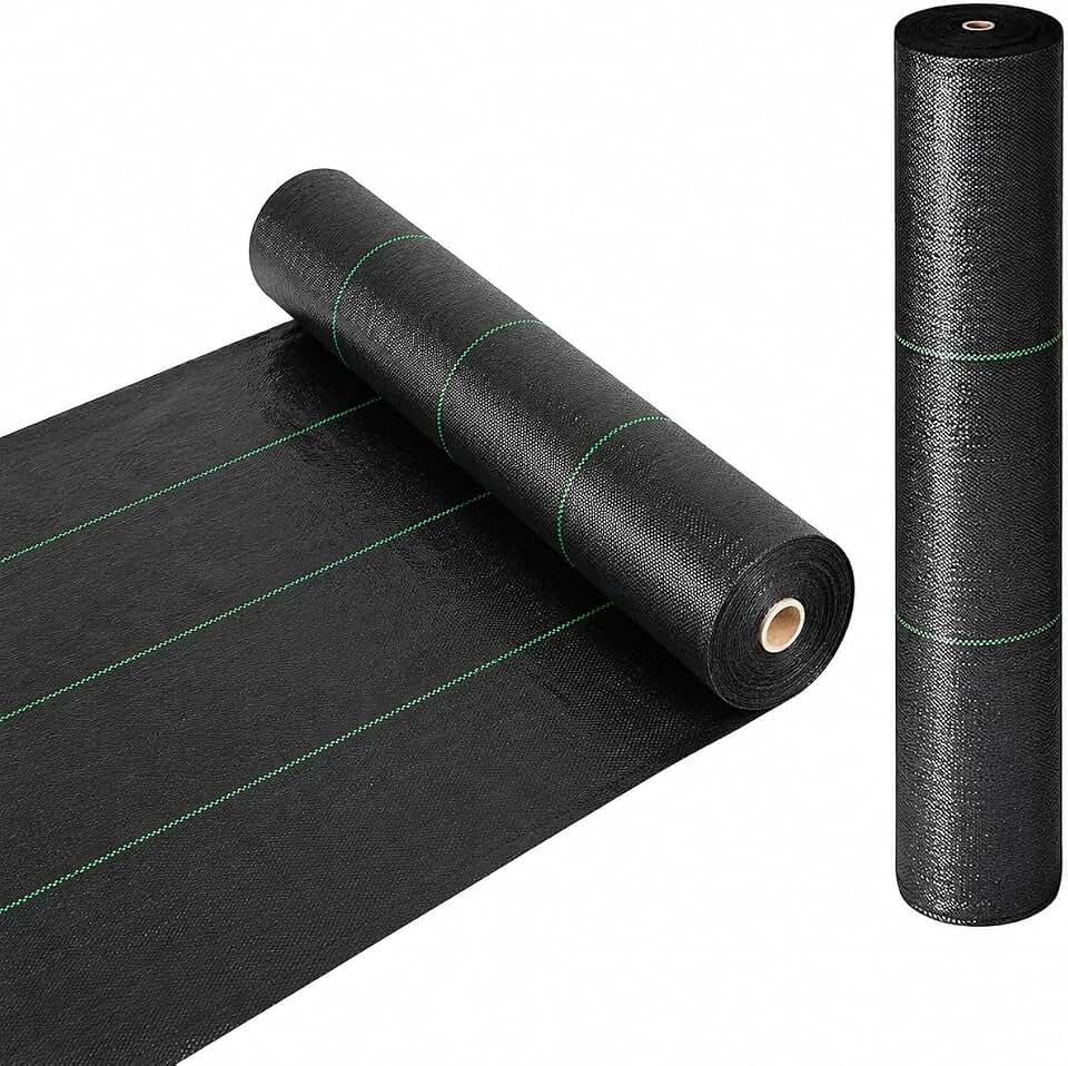 6FTx300FT Weed Barrier Landscape Fabric Heavy Duty 5oz Pro Ground Cover Mat | High Permeability Weed Control for Gardens, Flower Beds and Landscaping, Designed for Easy Setup and Commercial Outdoor Use.