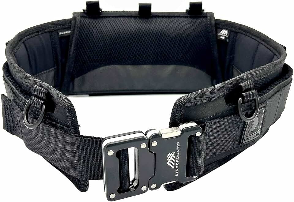 Diamondback Tempo Tool Belt with Lumbar Support, XS/S | Padded back panel with 10 attachment points - no-sag structured base - carries any modular pouch or holster setup