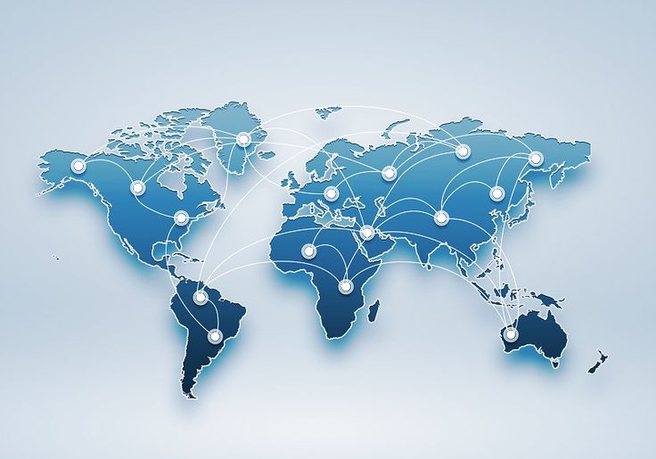 Global network map